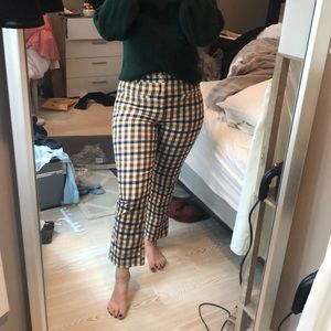 Anthropologie plaid corduroy pants